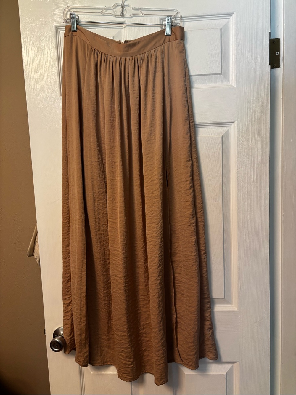 Victoria's Secret Dusty Pink/Taupe Maxi Skirt — Flowing A-Line Silhouette